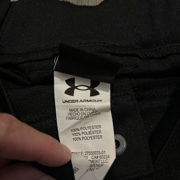 Boys Youth size 6 Under Armour Baseball Pant Black Fitted Belt Loops Uniform - Picture 4 of 6